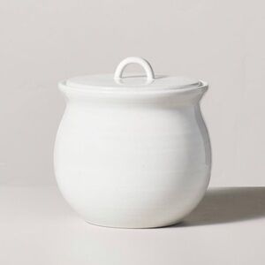 • Hearth & Hand Flared Lid Stoneware Canister •